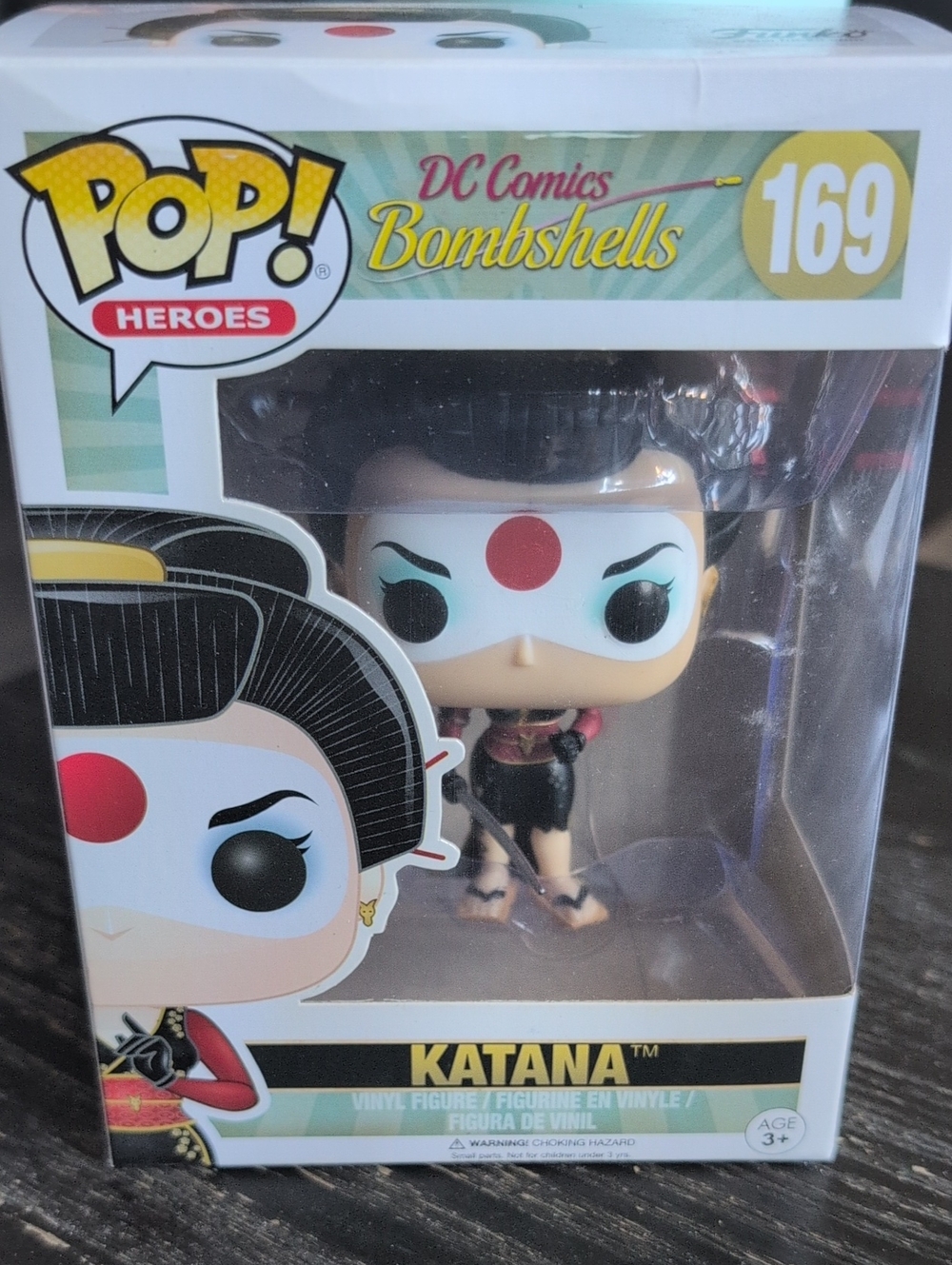Funko Katana Bombshells Pop! Vinyl Figure - White, Black, Red, Gold